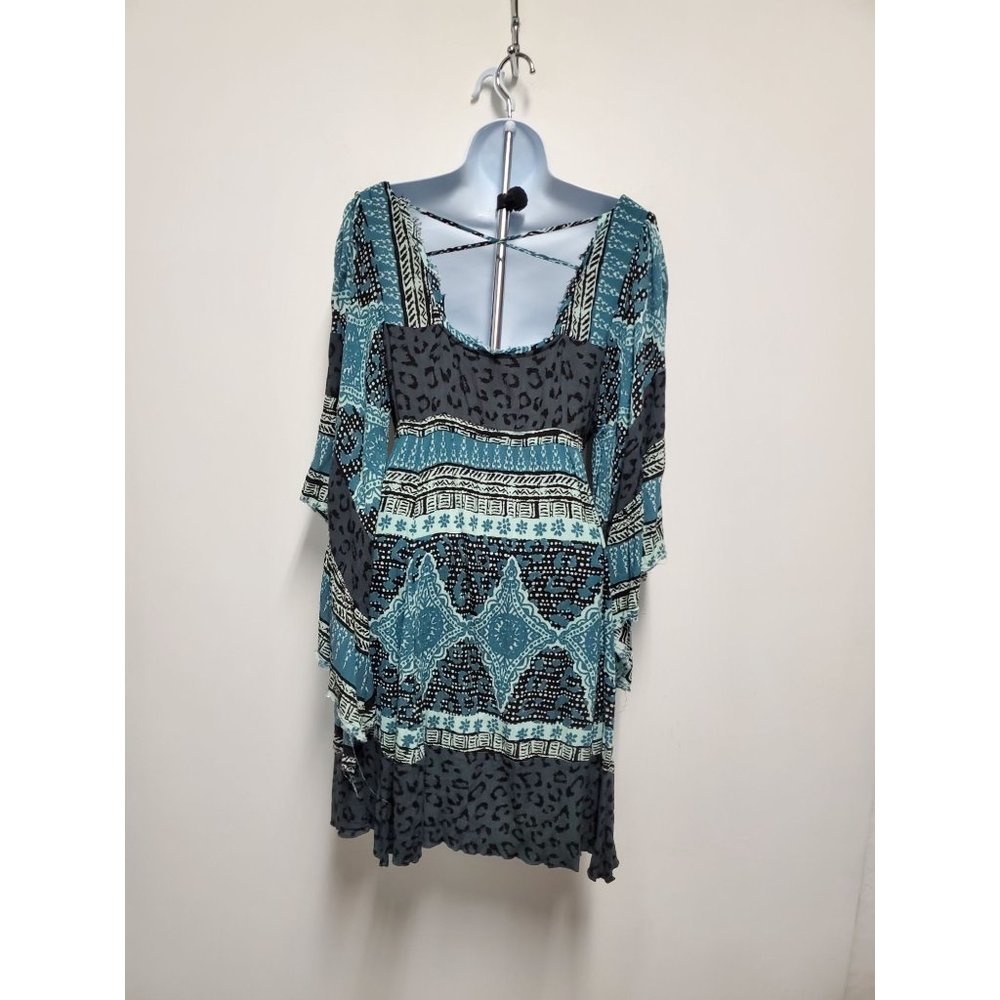 Free People Heart of Gold Mini Dress S charcoal combo - Picture 5 of 10